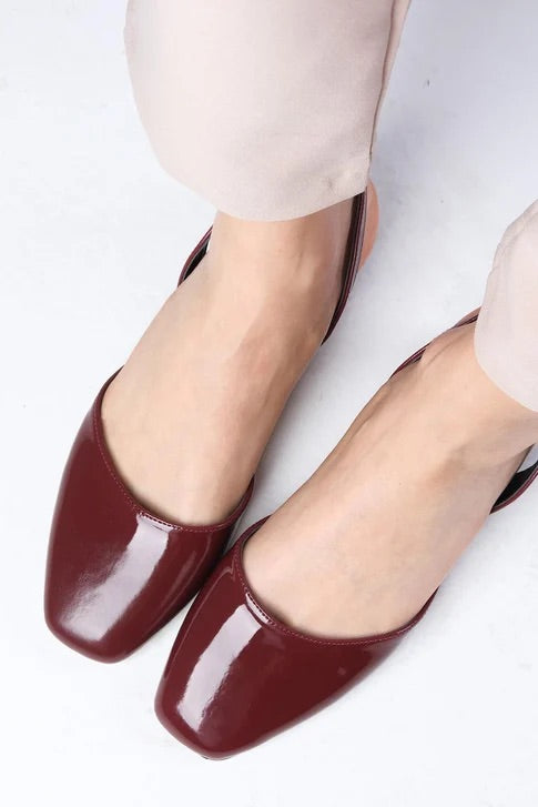 Bordo Patent Leather Heeled Shoes